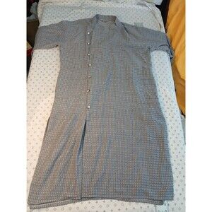 Jompers w Pockets M Medium Gray Dimond Embroidered Shirt Dress Long Sleeve Slit